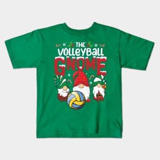 gnome pajamas volleyball Gnome Xmas cute Christmas gnome Kids T-Shirt